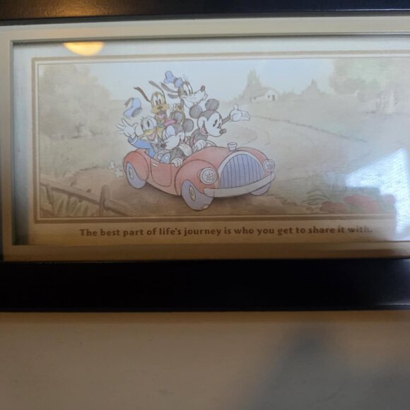 EUC Disney Hallmark Framed Artwork The Journey Mickey Mouse - Picture 2 of 7